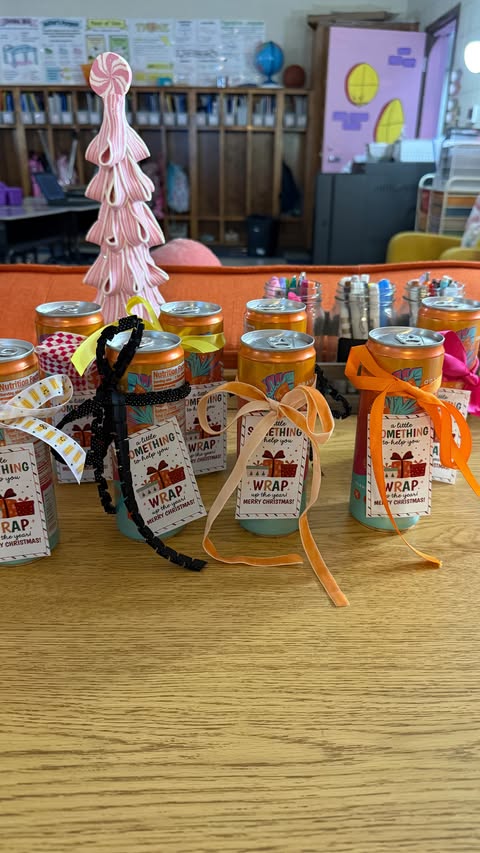 Instagram post by @katielynnteaches for Alani Nu. Caption reads: The best teacher gift @alaninutrition! 💗 ....