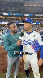 Instagram post by @ozzie for Geico. Caption reads: As the #WorldSeries heads to NYC, @MookieBetts....