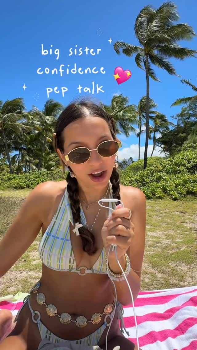 Instagram post by @niki_patton for BLACKBOUGHSWIM. Caption reads: how to have a REAL baddie summer glowup💘💖✨....