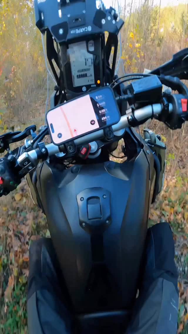 Instagram post by @allhillsforme for SP Connect. Caption reads: Don’t be shy and twist the trottle with @SPConnect....