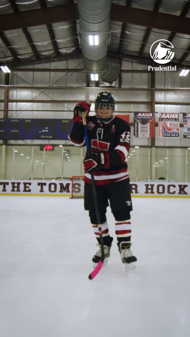 Instagram post by @nhlunites for Prudential. Caption reads: A proud NJ Warrior and USA Hockey Disabled Athlete....