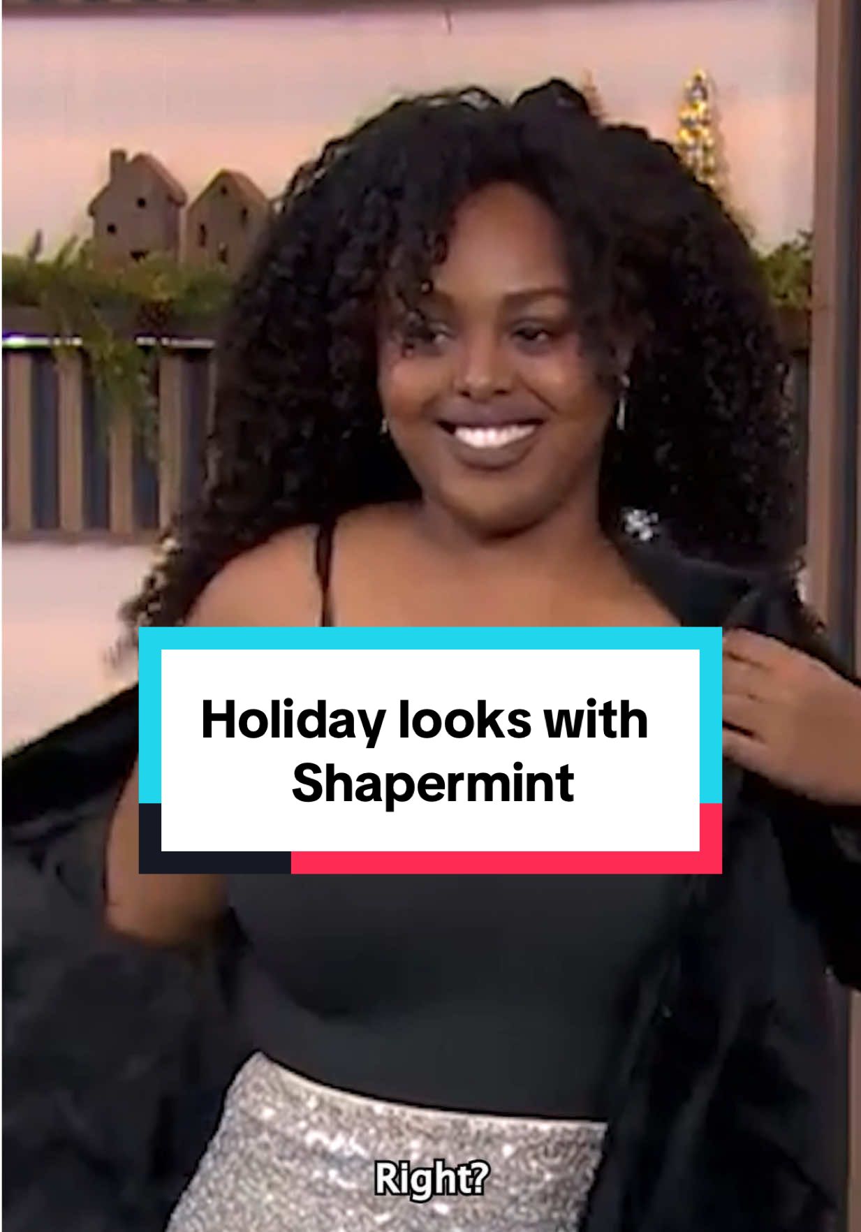 TikTok post by @breakfasttelevision for Shapermint. Caption reads: [...] style CAN be comfy – we promise! 🫶....