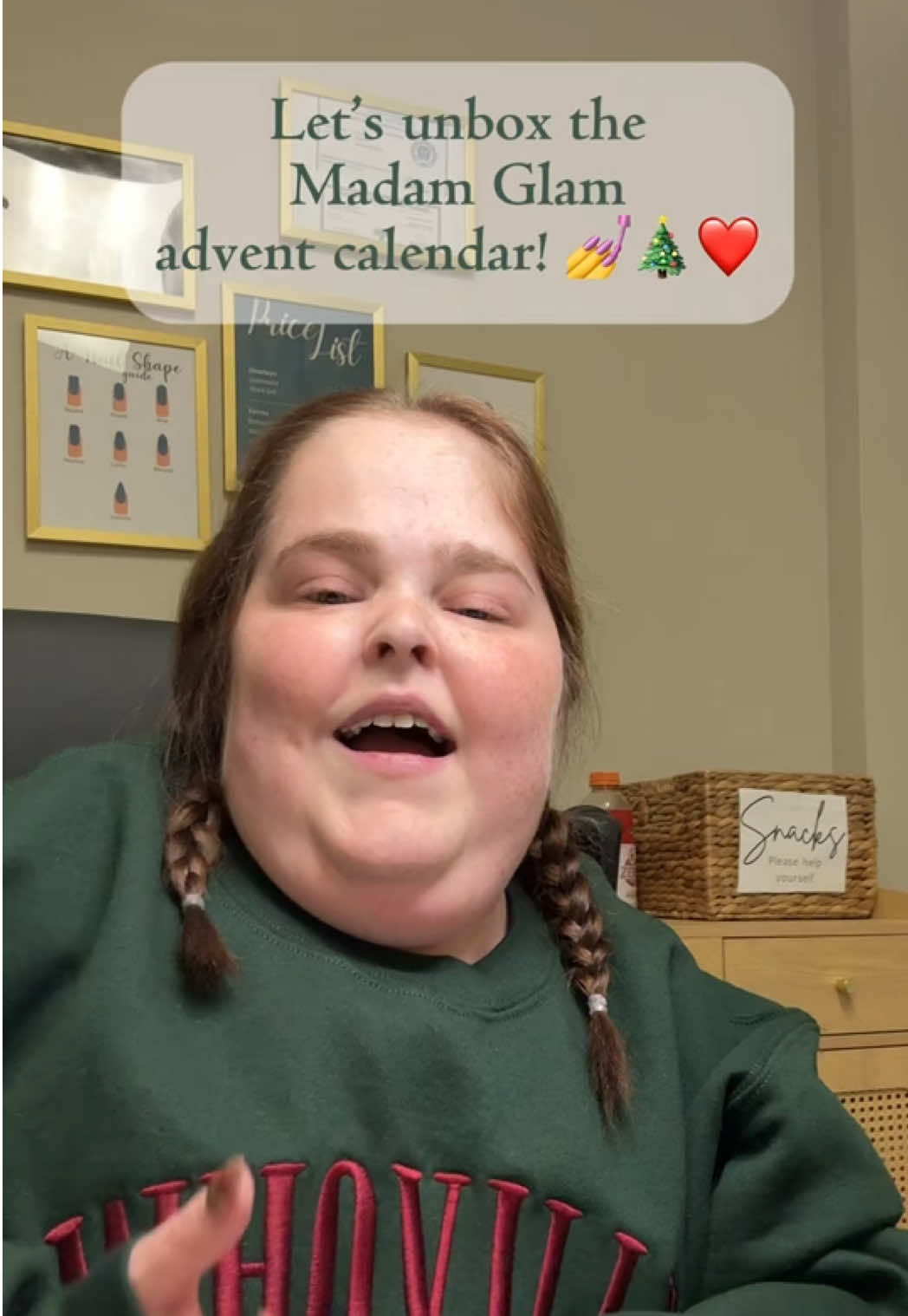 TikTok post by @maliyahherrin for Madam Glam. Caption reads: I absolutely love all the colors in the @MadamGlam....