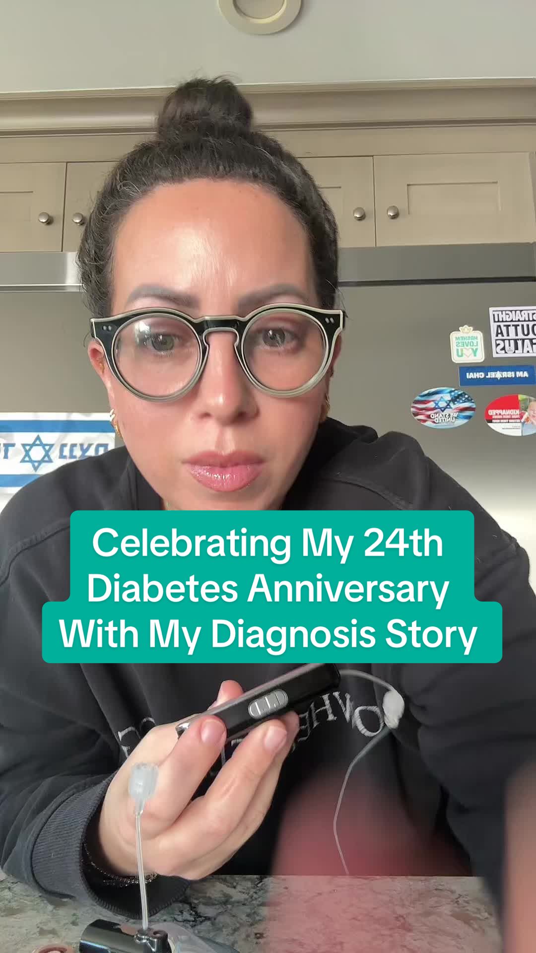 TikTok post by @therealmelindastrauss for Dexcom. Caption reads: This is my reminder to all parents of diabetics....