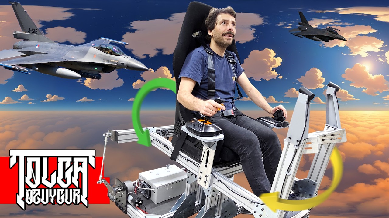 YouTube post by @Hallederiz for Thingiverse. Caption reads: Oyuna Göre Hareket Eden Bir Koltuk Yaptım.