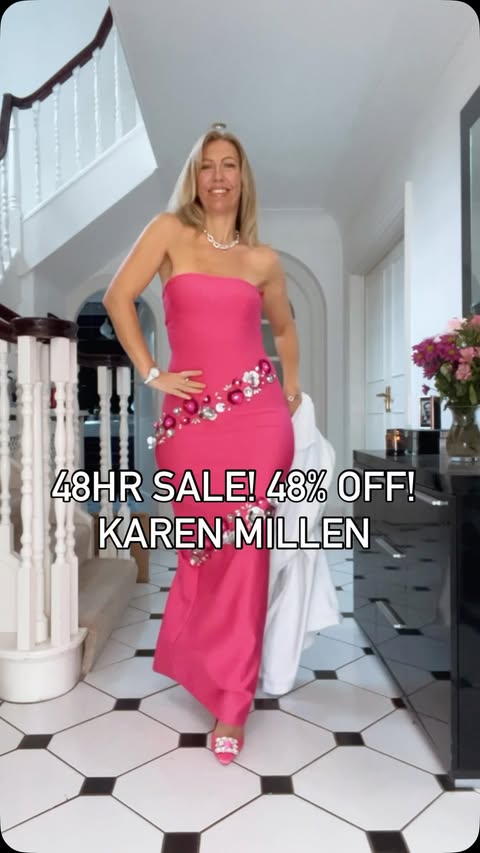 Instagram post by an influencer for Karen Millen. Caption reads: [...] go, go before it’s gone. #KarenMillen....