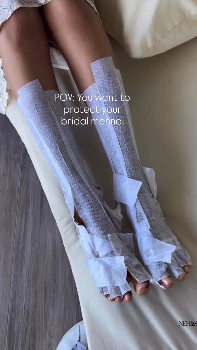 Instagram post by @nehaassar for LADbible. Caption reads: Mefix tape is a lifesaver! Comment LINK to shop....