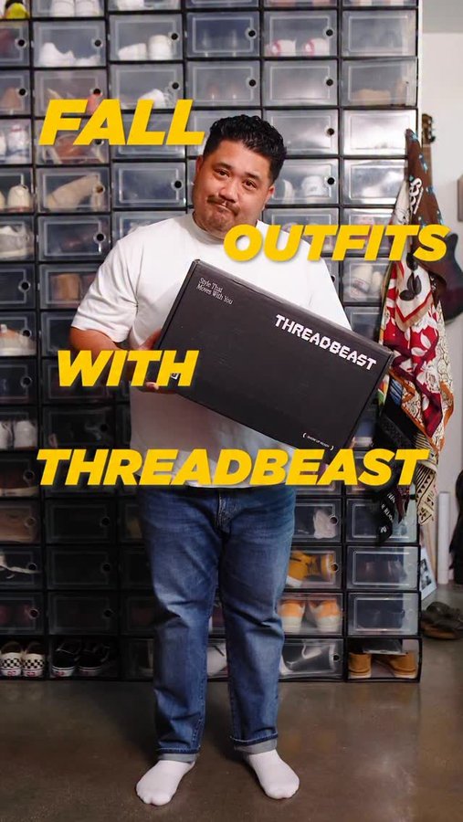 Instagram post by @coastalflicks for ThreadBeast. Caption reads: Classic pieces from @threadbeast just in time for....