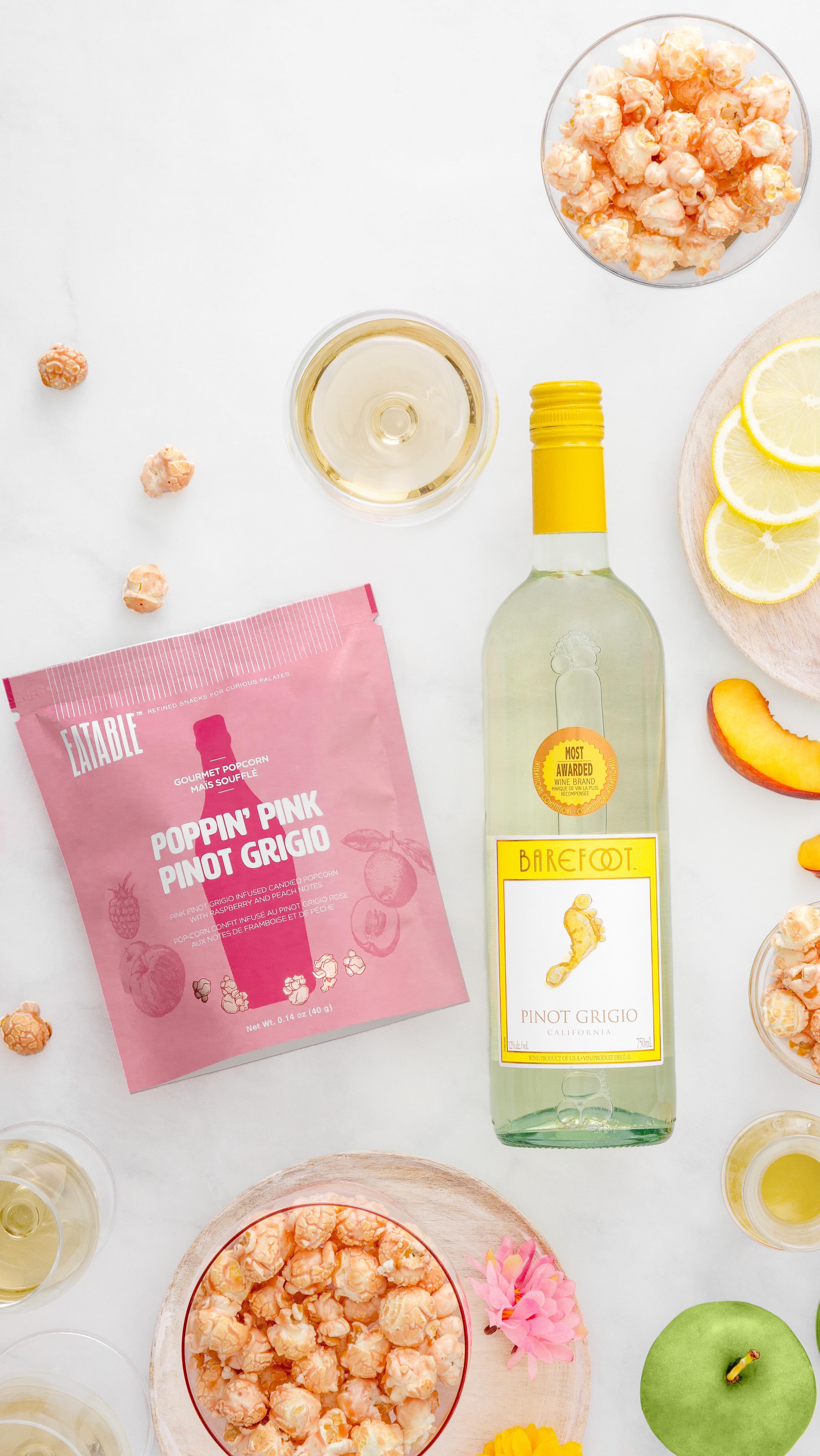 Instagram post by @jennieobi for EATABLE. Caption reads: Enjoy a cozy movie night with your partner with....