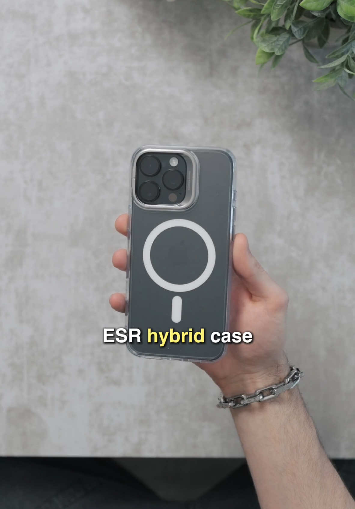 TikTok post by @vveoko for ESR. Caption reads: This phone case from @ESR US not only includes all....