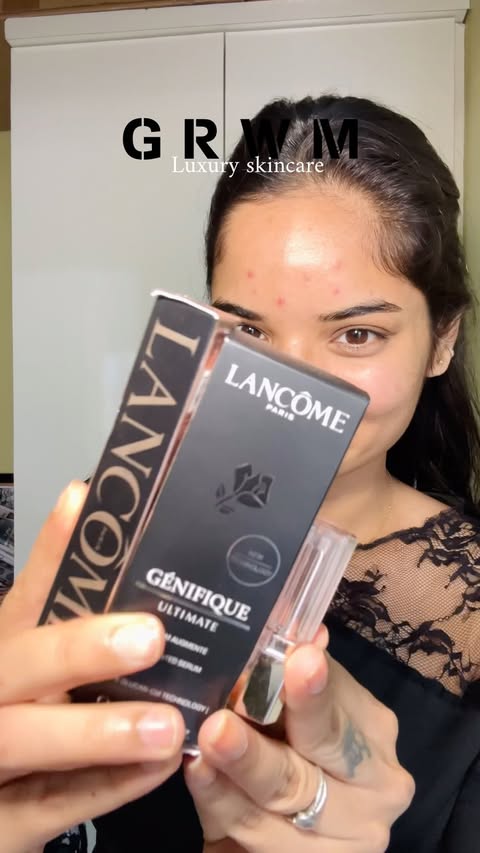 Instagram post by @himmyyy_ for Lancôme. Caption reads: [...] get the hype. Best Skinvestment ever -....
