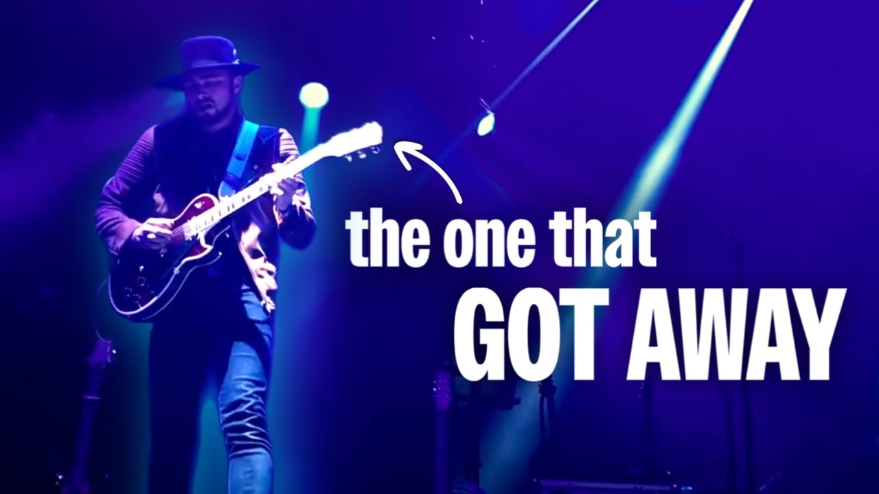 YouTube post by @RhettShull for Reverb. Caption reads: I should never have sold this guitar.