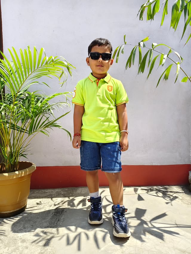 Instagram post by @viaanofficial24 for Pine Kids. Caption reads: #collaboration with @firstcryindia Summer days are....