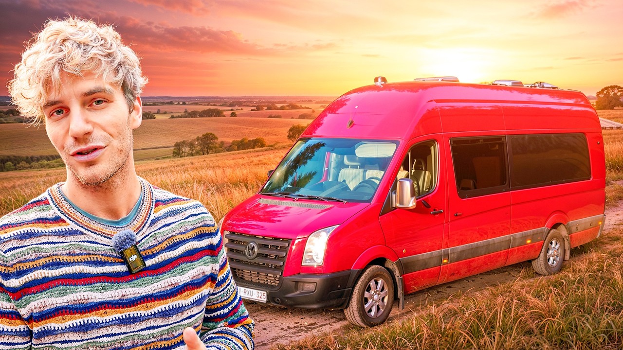 YouTube post by @Unvansurlaroute for EcoFlow. Caption reads: What if this video was one of the last? 🚐.