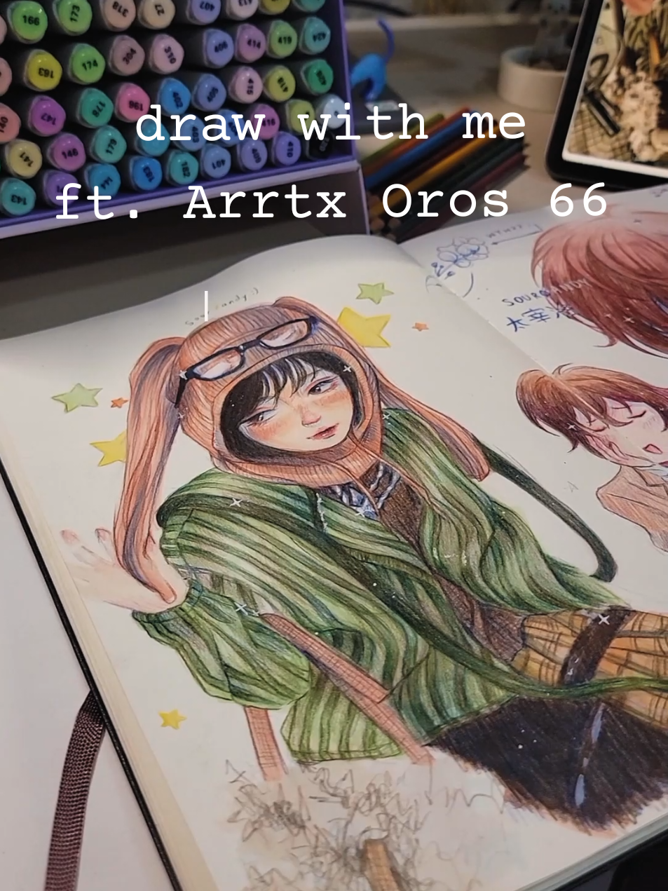 TikTok post by @sour.c.andy for Arrtx. Caption reads: [...] Oros 66 🤠💕 I used them along with the....