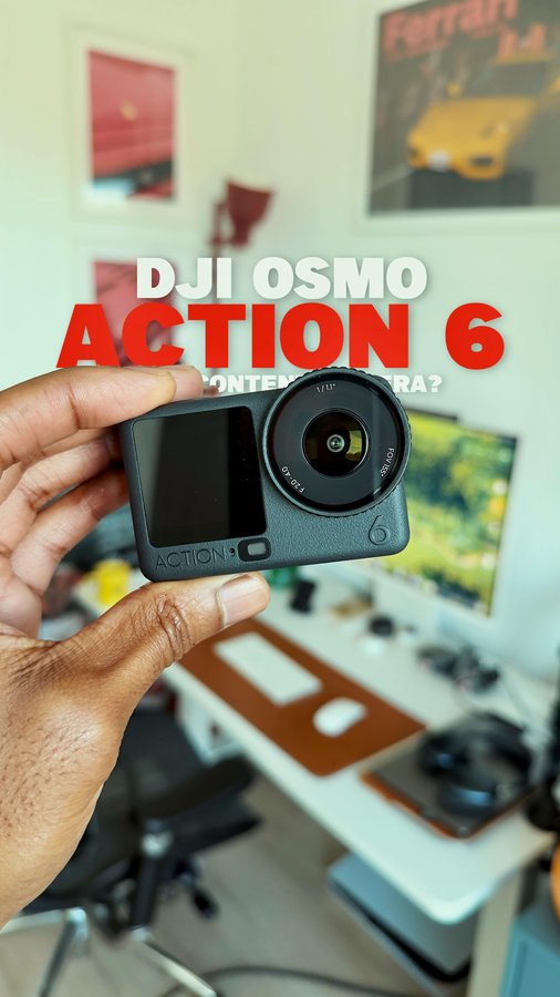 Instagram post by @mullahmugzie for DJI. Caption reads: Is this the best Camera for content? 📸 The DJI....