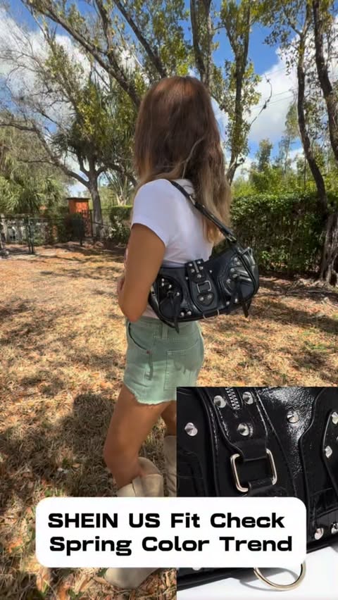 Instagram post by an influencer for SHEIN. Caption reads: SHEIN Fit Check Challenge! Search [...].