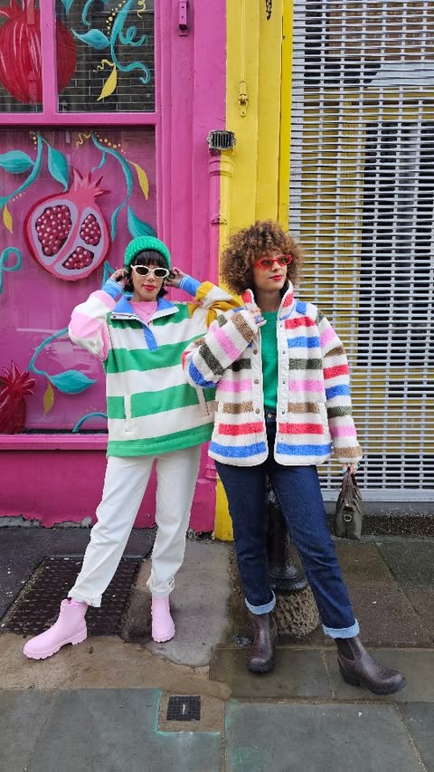 Instagram post by @novasistas for Joules. Caption reads: [...] hues to make colourful outfits from @joules....