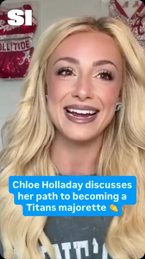 Instagram post by @chloe_holladay for Sports Illustrated. Caption reads: Chloe went after what she wanted 👏👏.