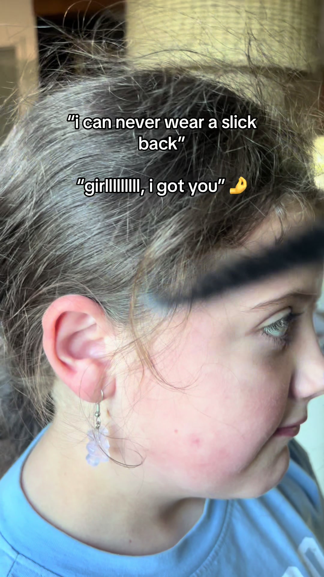 TikTok post by @neumeier_home for IGK Hair. Caption reads: this @IGK Hair frizz wand is what dreams are made....