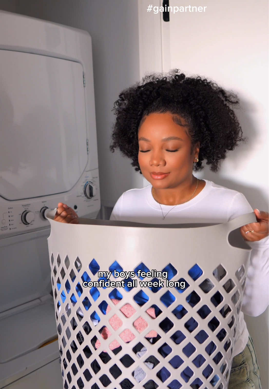 TikTok post by @jai.marii for I Love Gain. Caption reads: #GainPartner Freshness is a lifestyle!💅 It’s....