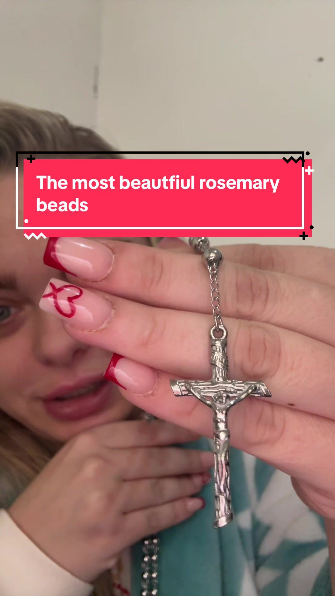 TikTok post by @chlo.davisxo for FaithHeart Jewelry. Caption reads: @FaithHeart Jewellery I am truly grateful for....