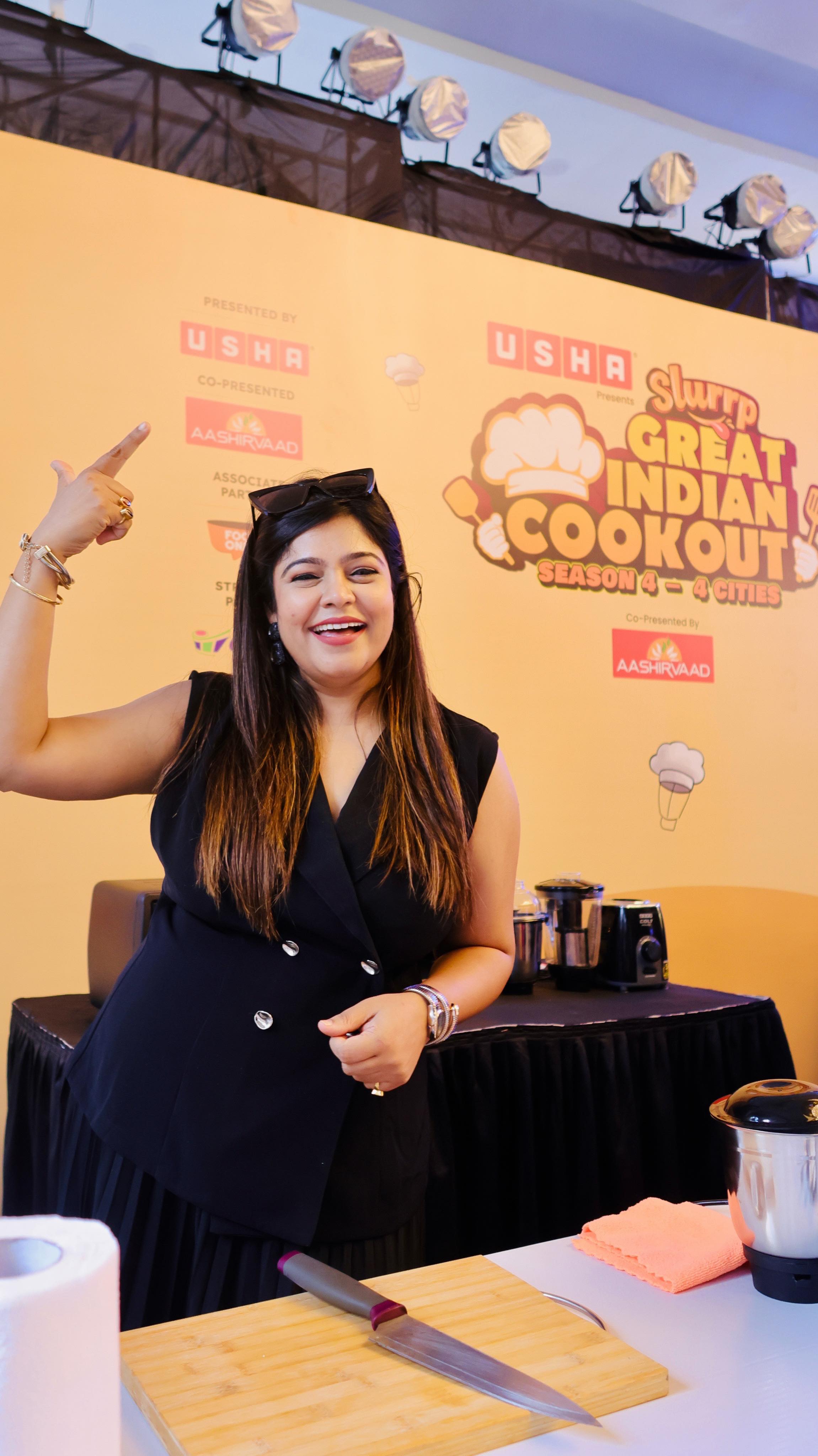 Instagram post by @mommyontheheels for Aashirvaad. Caption reads: Kolkata, what an incredible day! 🔥✨
Had an....