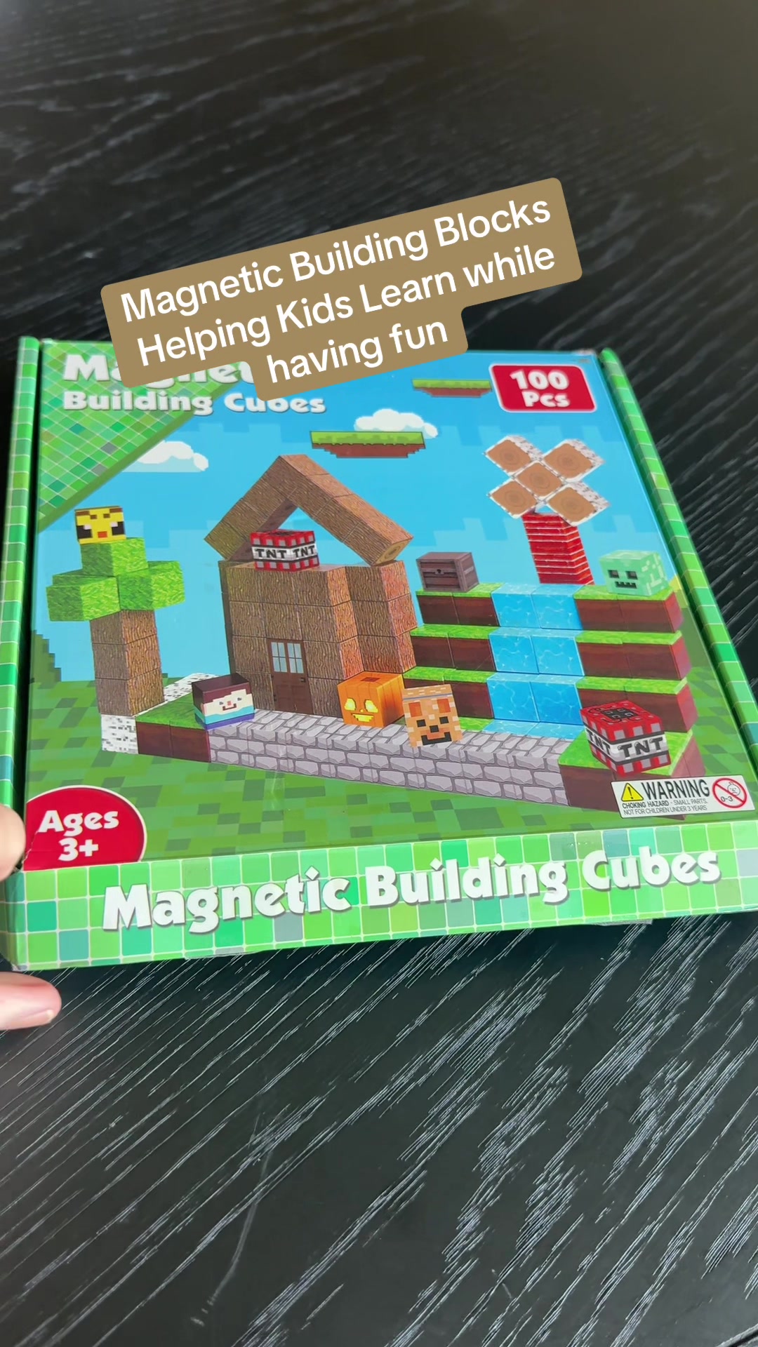 TikTok post by @cyclejojo for Magnetopia. Caption reads: @Magnetopia #magneticbuildingblocks [...].
