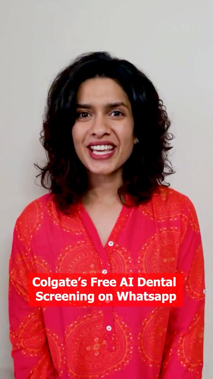 Instagram post by @eshafromadbulb for Colgate Inn. Caption reads: 9 out of 10 Indians face dental health issues* but....