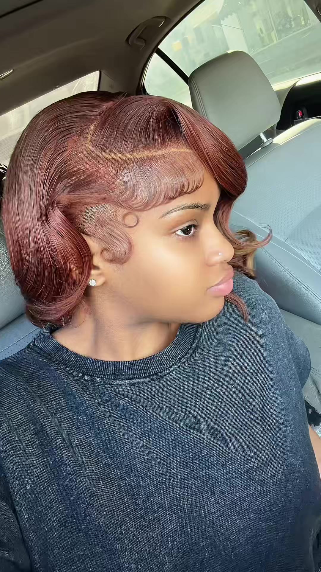 TikTok post by @amiyadionne for Idoli Hair. Caption reads: [...] @Idoli go shoppp great lace!😻💕 #fyp....