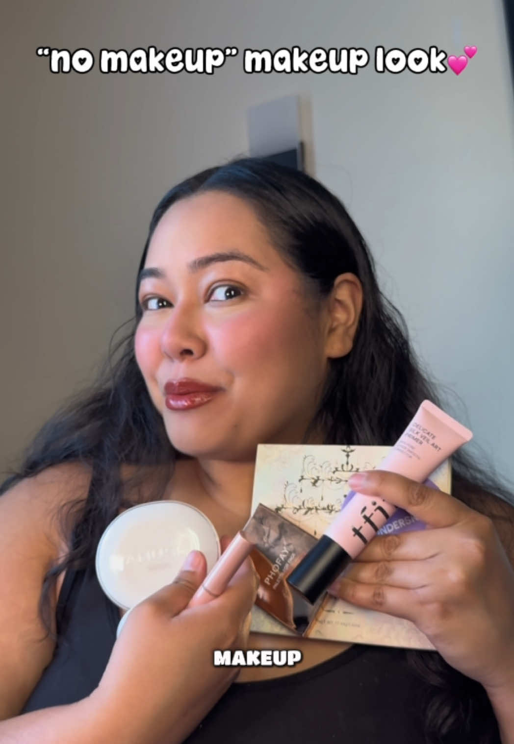 TikTok post by @chaoswithcamryn for PHOFAY US. Caption reads: [...] Seoul @Wonderskin @PHOFAY Cosmetics @PHOFAY....