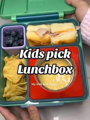 TikTok post by @josephineehuang for OmieLife. Caption reads: [...] #kidslunchbox #lunchbox @OmieLife @KING’S....