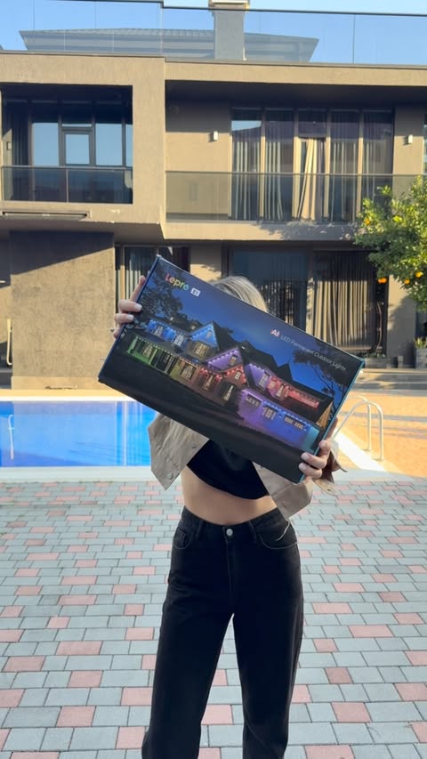 Instagram post by @tikunannn for Lepro. Caption reads: [...] glow at home and in the backyard with....