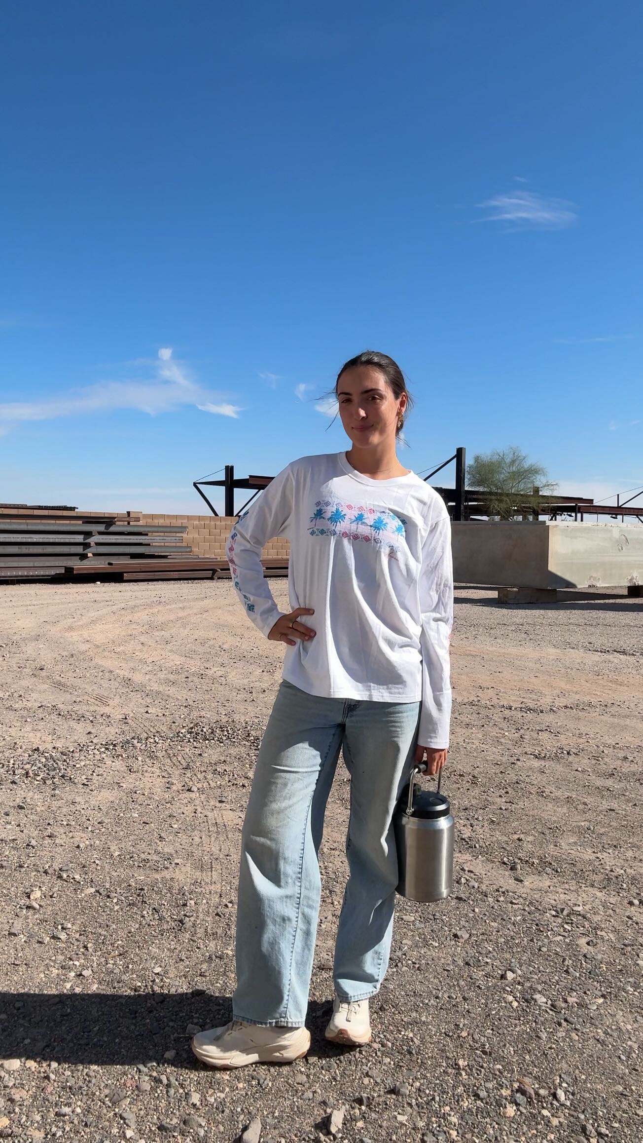 Instagram post by @kaitlinkerby for Crazy Shirts. Caption reads: I took my new shirt from @crazyshirts to AZ for an....