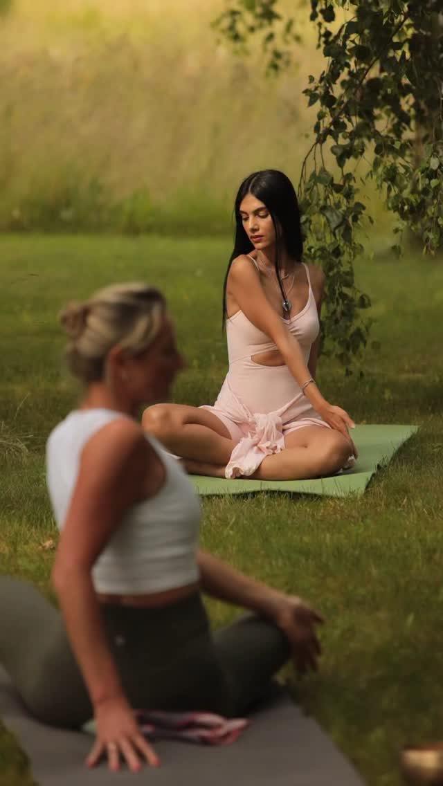 Instagram post by @andrea_kyriakou for Weleda. Caption reads: AD/ ✨ Magic garden highlights 🍃 Ένα μαγικό....