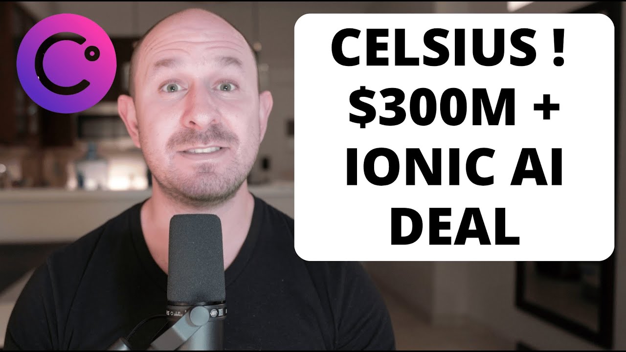 YouTube post by @abennett for Ledger. Caption reads: Celsius & Ionic Updates: $300M Win From Tether &....