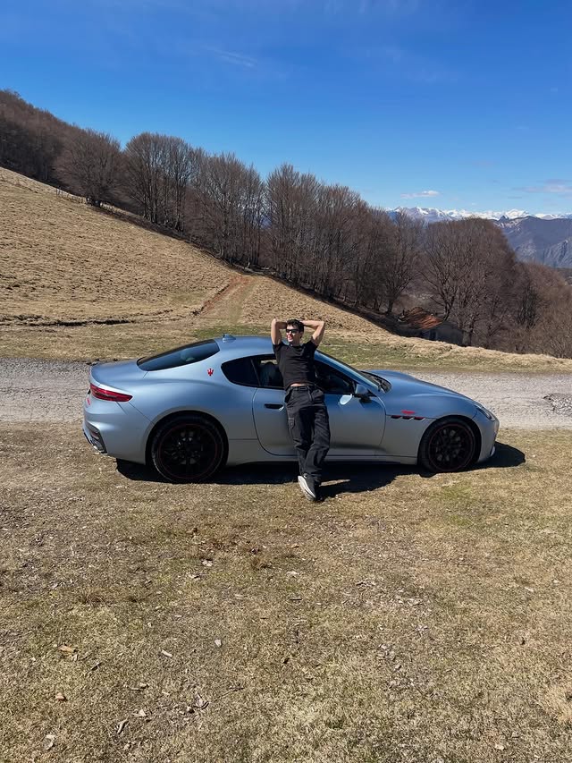 Instagram post by @robertobolle for Maserati. Caption reads: [...] moments. #EasterWeekend #RoadTrip #Maserati....