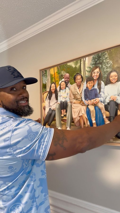 Instagram post by @yuiarnold for PaintYourLife. Caption reads: Hands down, this is the best Father’s Day gift I....