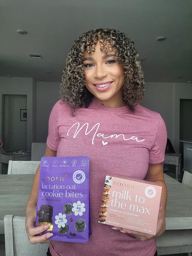 Instagram post by @justinapatton for Boobie Superfoods. Caption reads: [...] to officially be part of the....