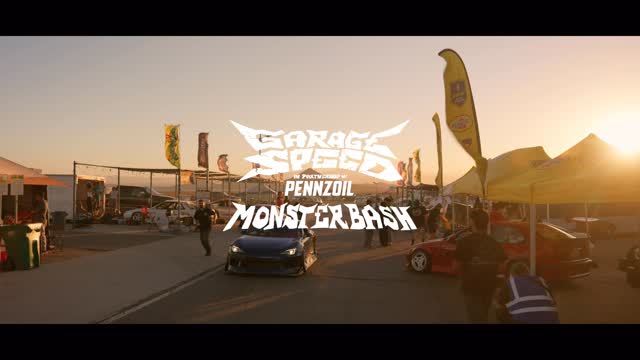 Instagram post by @garagespeed.jp for PENNZOIL. Caption reads: Monster Bash! Thank you to everyone who came out.....