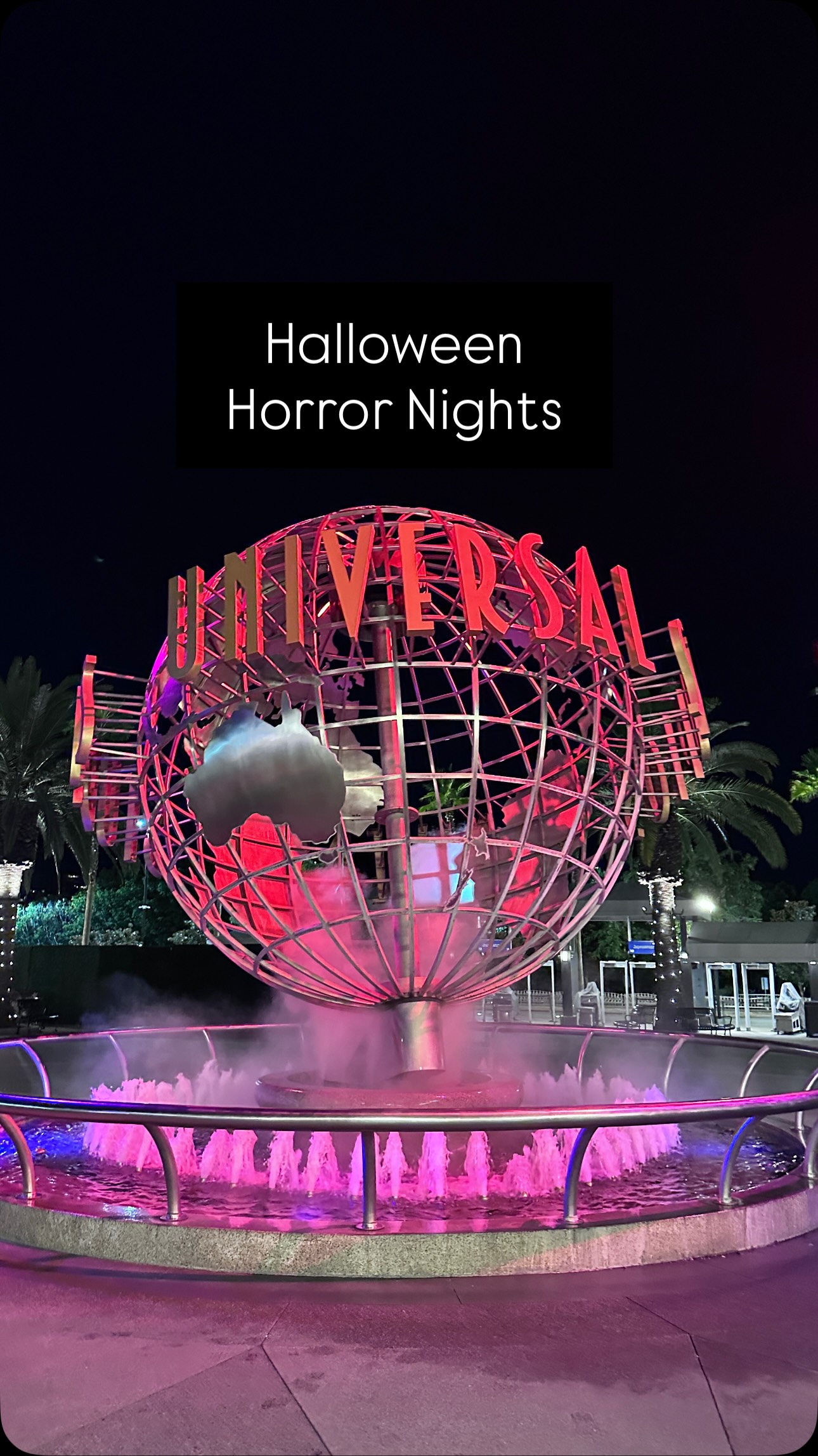 Instagram post by @the.real.la.mama for Halloween Horror Nights. Caption reads: @horrornights os chilling, disturbing and really....