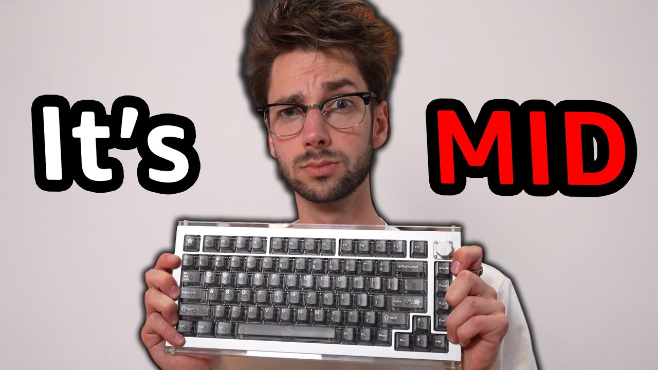 YouTube post by @HipyoTech for Chilkey. Caption reads: What's the BEST Gaming Keyboard in 2025?.