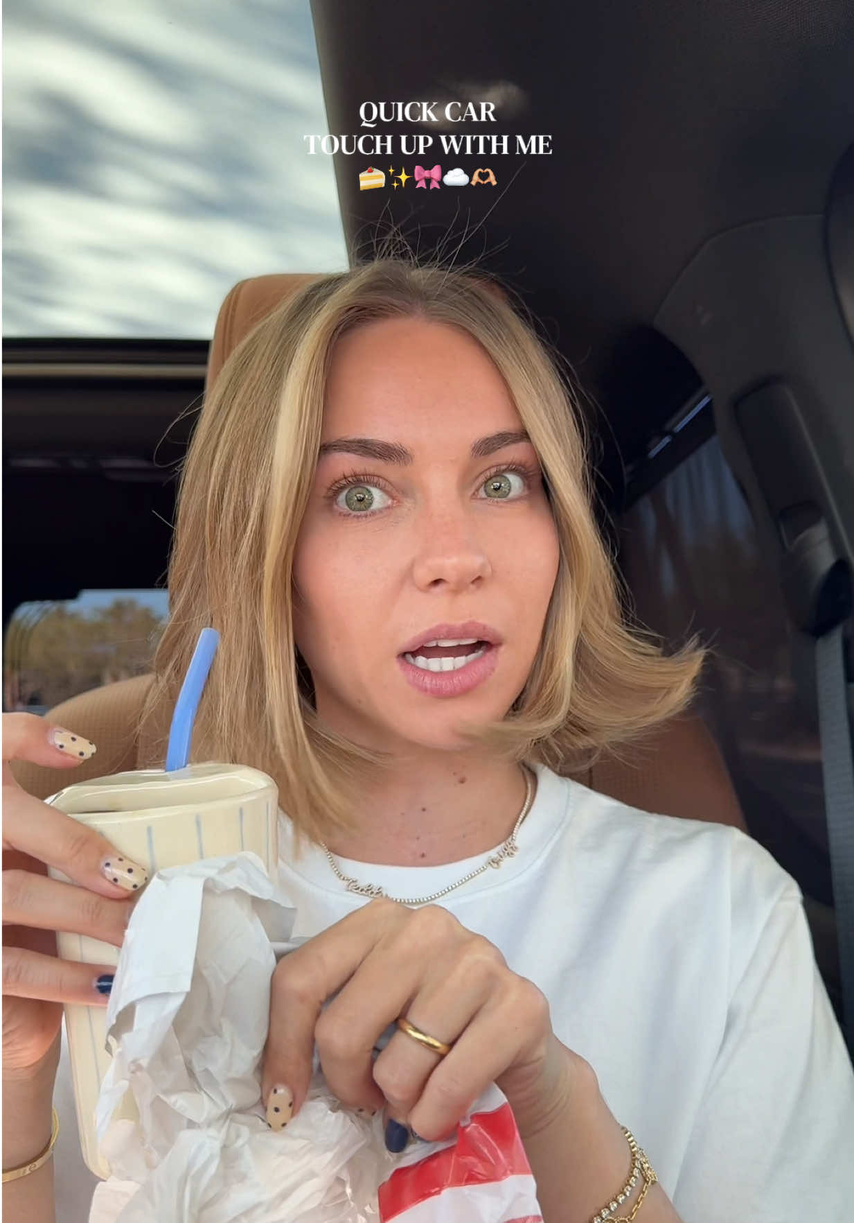 TikTok post by @emiliekiser for Sacheu. Caption reads: [...] ROUTINE IN UNDER 5 MIN👏🏼✨🦢🍰💛 #Ad....
