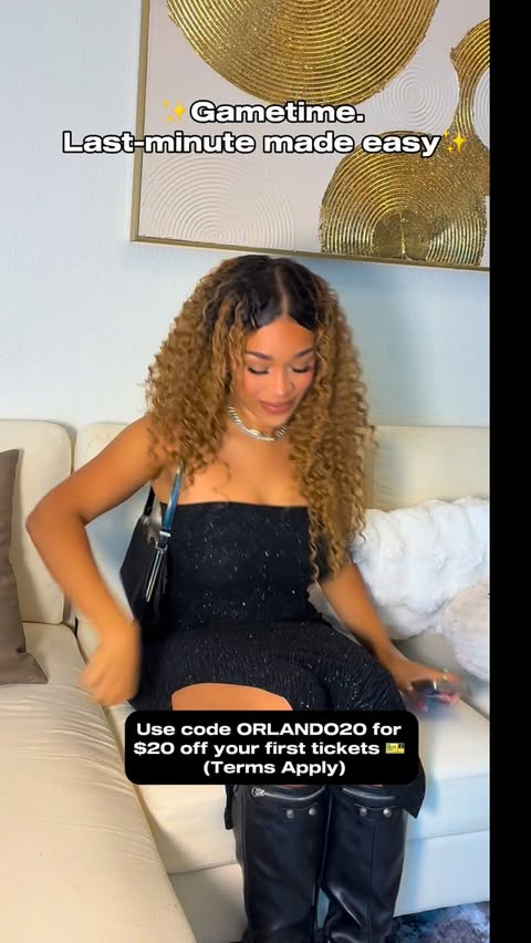 Instagram post by @theorlandoqueen for Gametime. Caption reads: Spontaneous nights made easy😉 ✨

With....