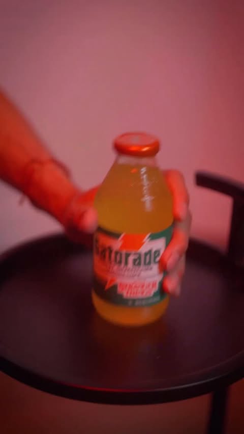 Instagram post by @khleothomas for Gatorade. Caption reads: The first Gatorade X Stranger Things collab is....