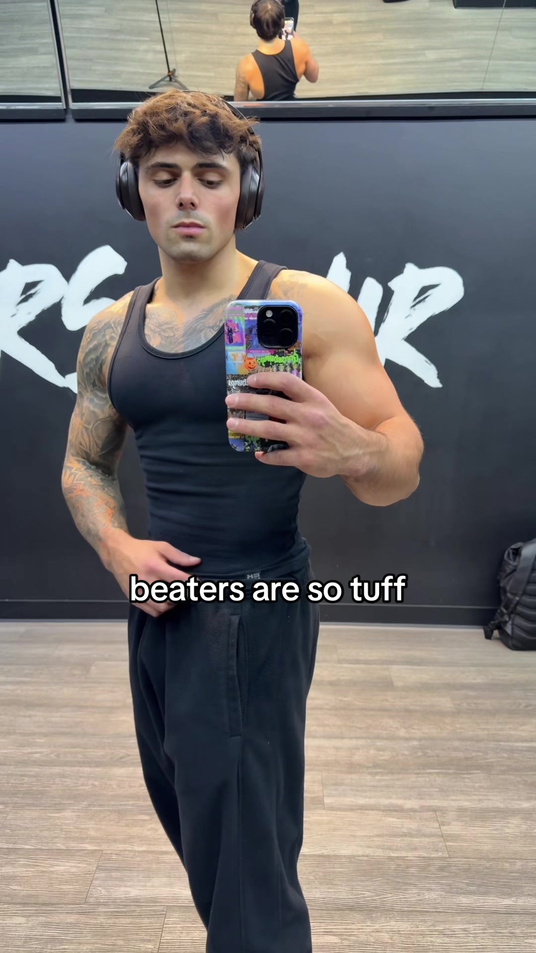 TikTok post by @nickcuzie for Ekkovision. Caption reads: @EKKOVISION.COM #tiktokshop #biceps #abs #flex....