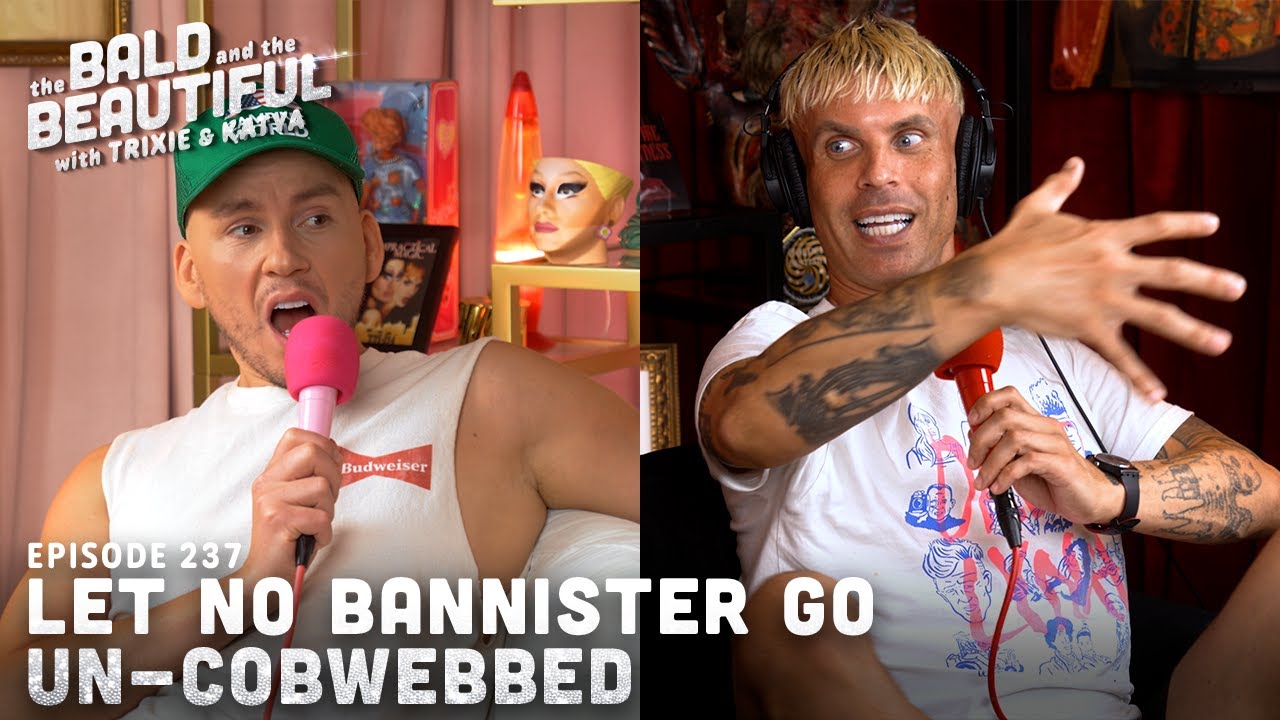 YouTube post by @trixiekatya9323 for Nutrafol. Caption reads: Let No Bannister Go Un-Cobwebbed with Trixie and....