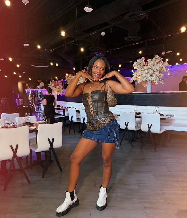 Instagram post by @aieshabeasley for STK Steakhouse. Caption reads: Went to check out the new @eatstk downtown Phoenix....