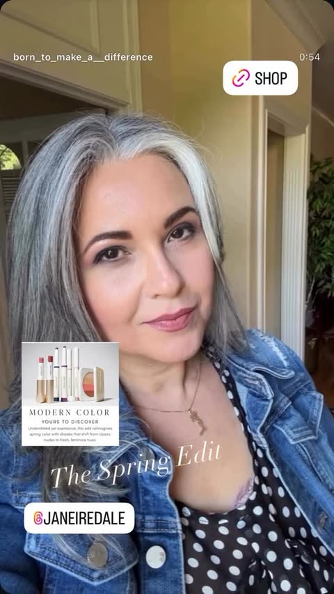 Instagram post by @born_to_make_a__difference for jane iredale. Caption reads: The Spring Edit from @janeiredale is just amazing!....