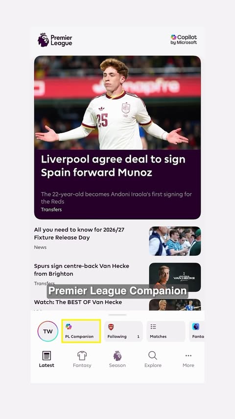 Instagram post by @tyler.m.webb for Premier League. Caption reads: [...] anyone else did 👀 @microsoftazure....
